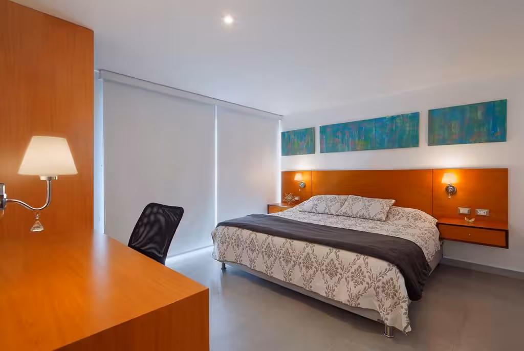 Bedroom in Smiles Peru corporate apartment B.