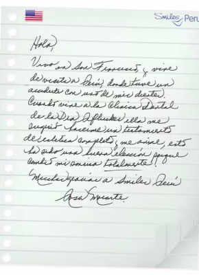 testimonials_04 Smiles Peru Dental Dentist Testimonials Review