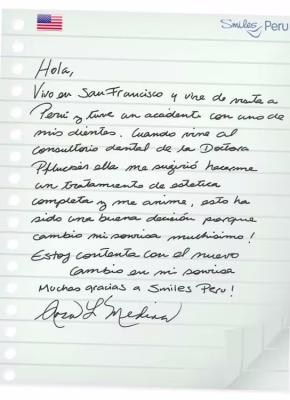 testimonials_10 Smiles Peru Dental Dentist Testimonials Review