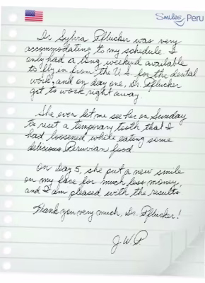 testimonials_14 Smiles Peru Dental Dentist Testimonials Review