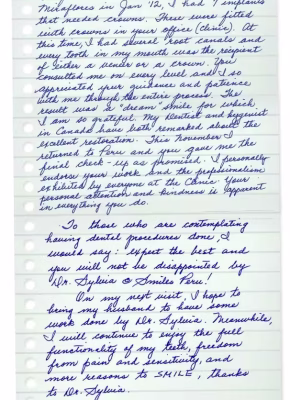 testimonials_21 Smiles Peru Dental Dentist Testimonials Review